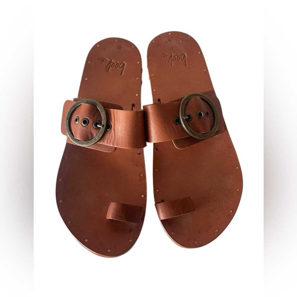 Beek Swift Loop Toe Sandal - Brown Size:9